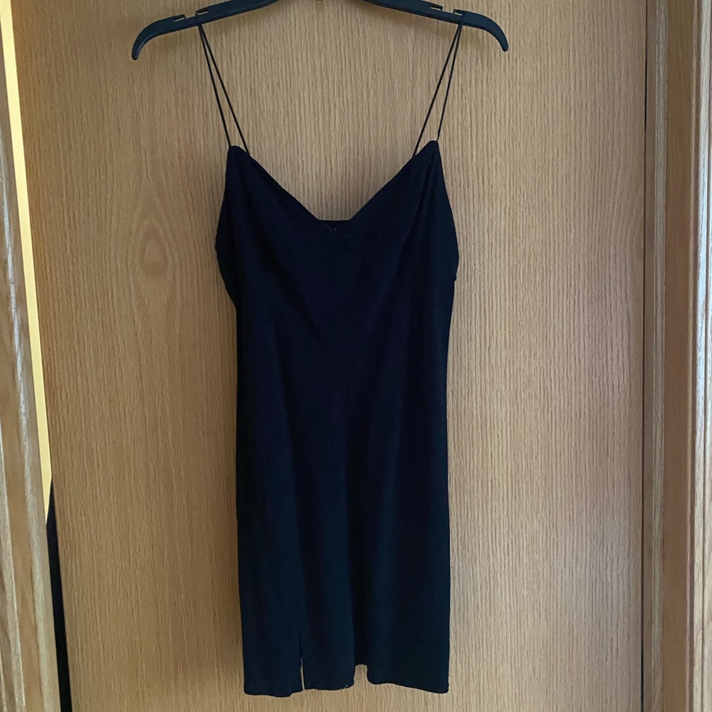 pacsun black slip dress